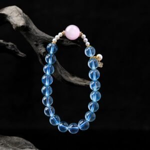 B15A0018 Natural Aquamarine Bracelet 9MM