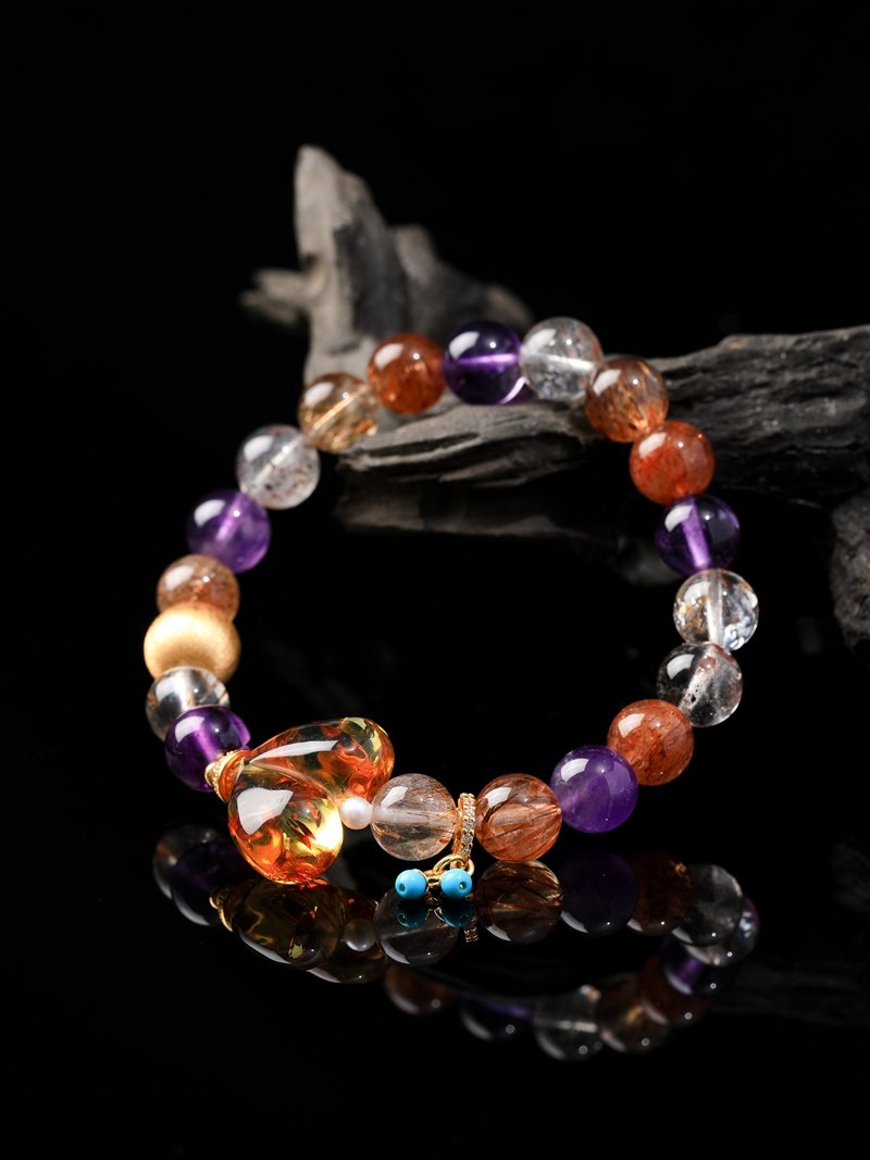 B15A0026 Natural Multi-Gem Bracelet