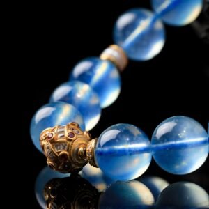 B15A0035 Natural Aquamarine Bracelet 11MM