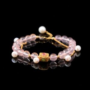 B15A0077 Natural Rose Quartz Bracelet