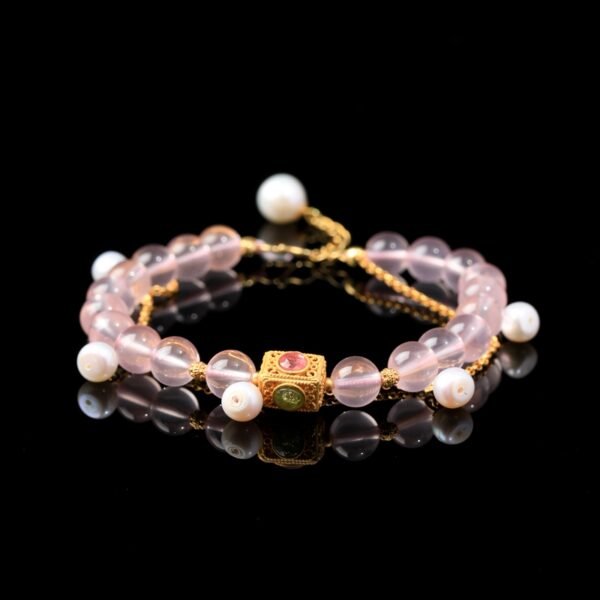 B15A0077 Natural Rose Quartz Bracelet