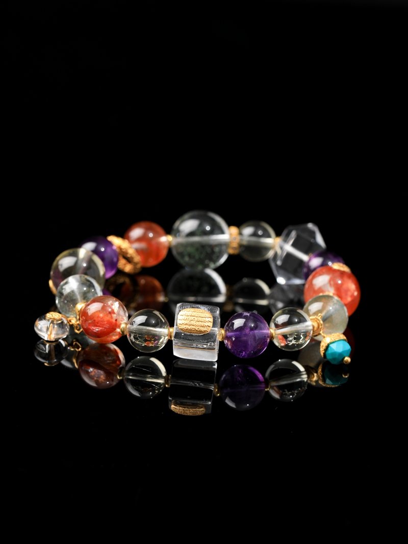 B15A0113 Natural Multi-Gem Bracelet