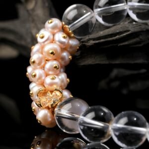 White Crystal withFreshwater Pearls12MM