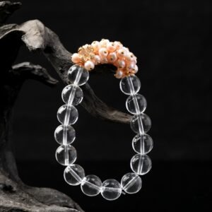 White Crystal withFreshwater Pearls12MM