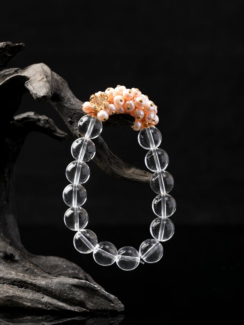 White Crystal withFreshwater Pearls12MM