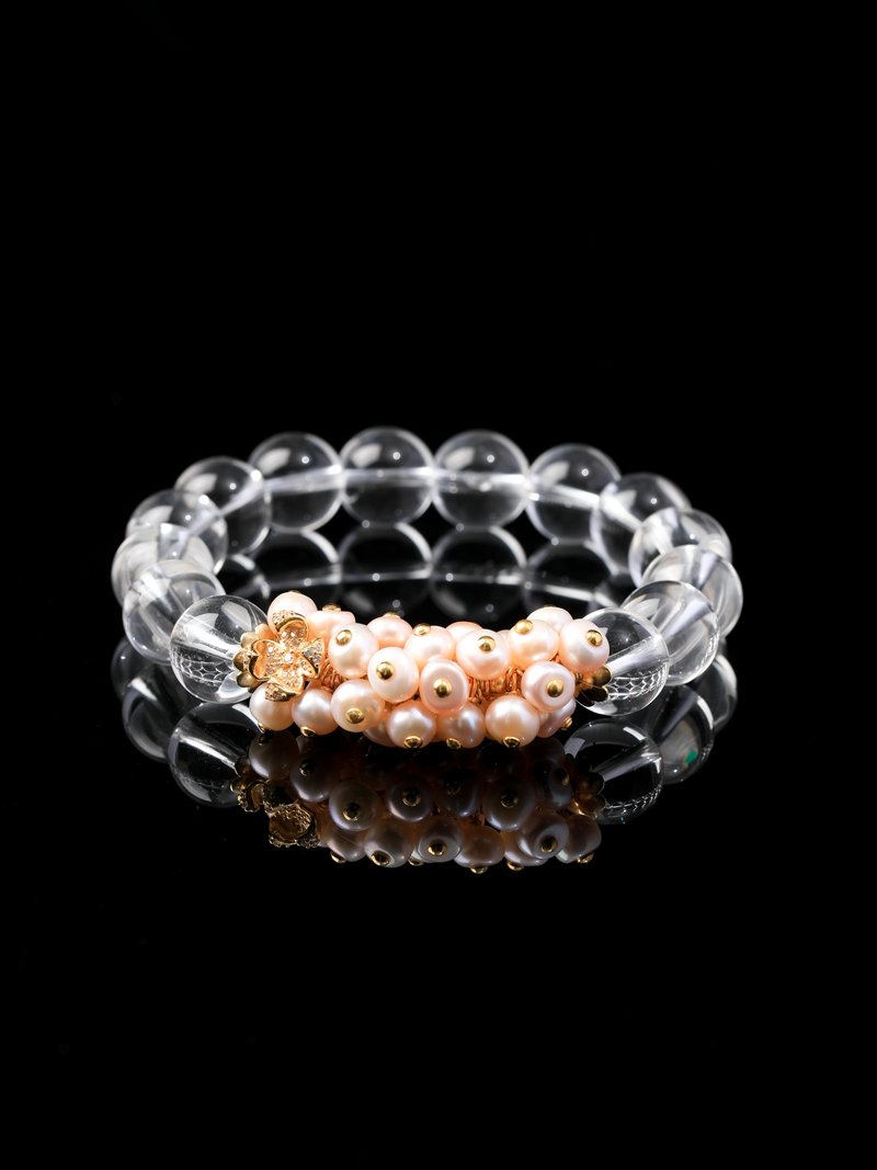 White Crystal withFreshwater Pearls12MM