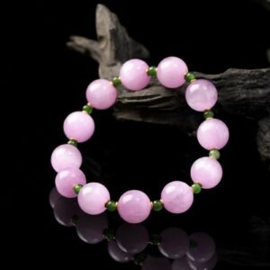 B15A0142 Natural Kunzite withJade Bracelet