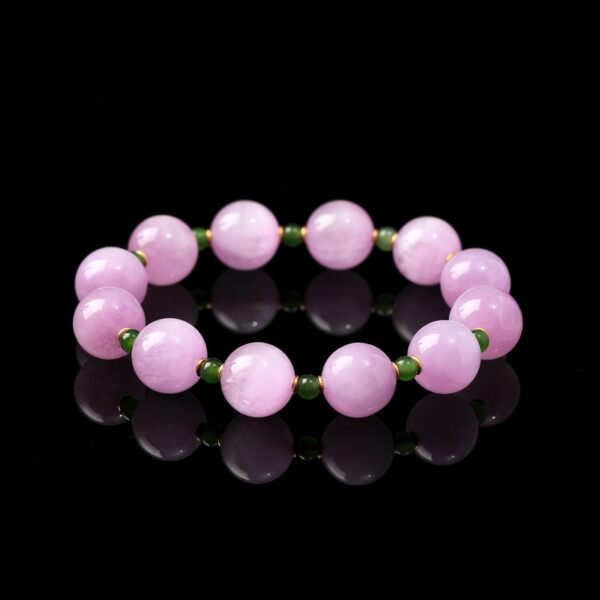 Natural Kunzite withJade Bracelet