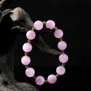 B15A0145 Natural Kunzite withJade Bracelet