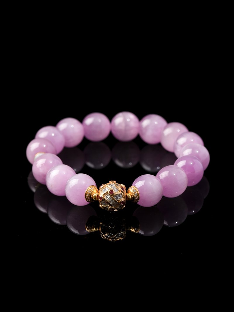 B15A0161 Natural Cat's Eye Kunzite Bracelet
