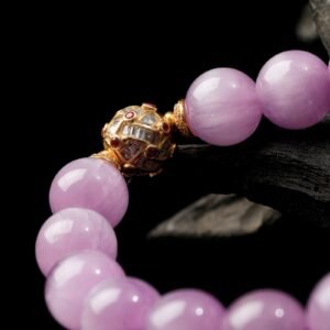 B15A0165 Natural Cat's Eye Kunzite Bracelet