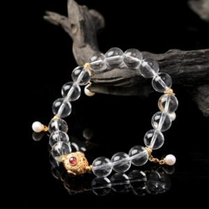 B15A0191 Natural White Crystal Bracelet