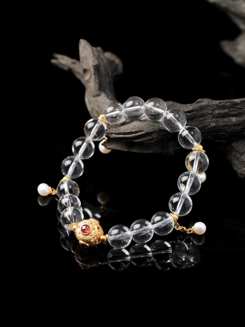 B15A0191 Natural White Crystal Bracelet