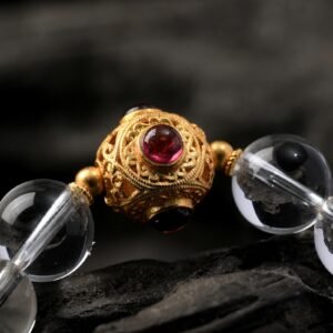 B15A0193 Natural White Crystal Bracelet