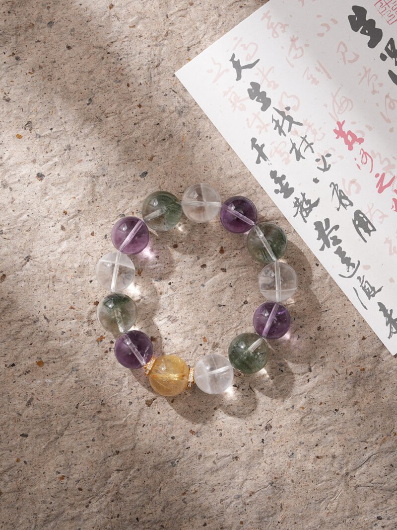 Natural Multi-Gem Bracelet 13MM