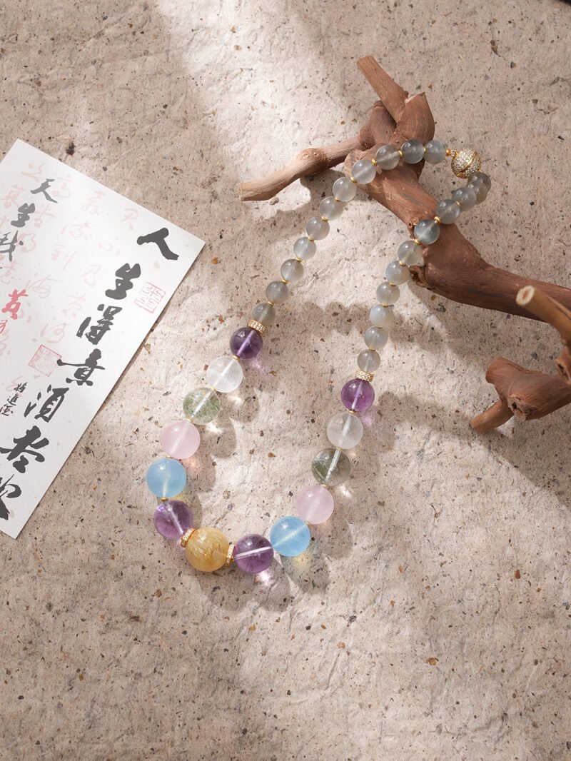 Natural Mixed-Gemstone Necklace