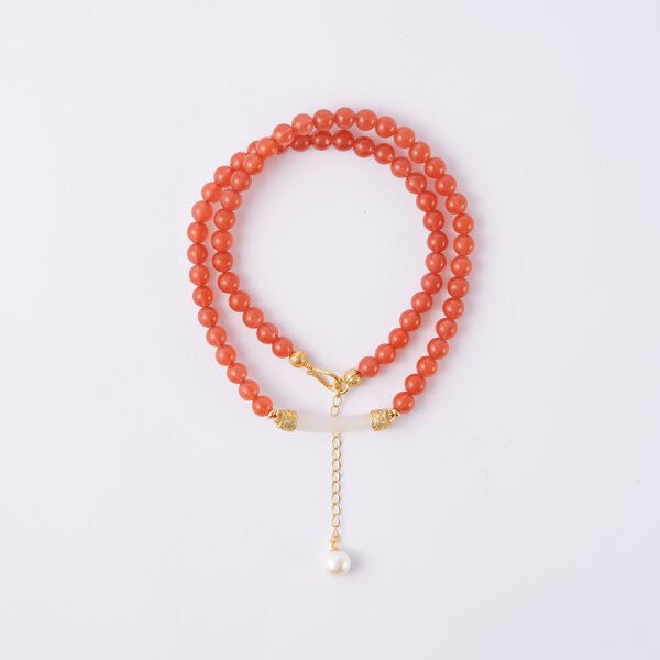 Natural Red Agate Choker 6MM