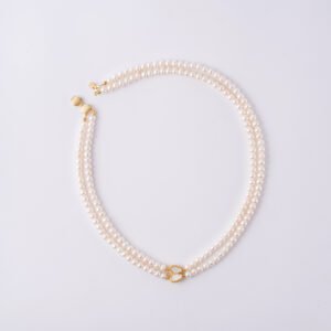 Natural Freshwater Pearl Double-Layered Choker 5MM