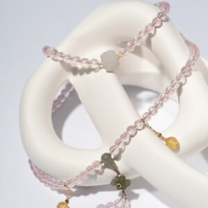 DSC04556 Natural Rose Quartz Buddhist Mala