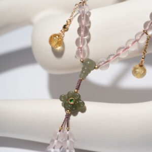 DSC04558 Natural Rose Quartz Buddhist Mala