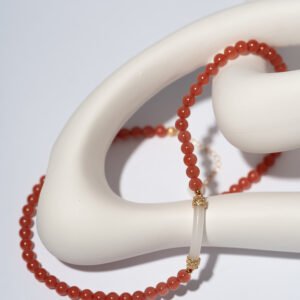 Natural Red Agate Choker 6MM