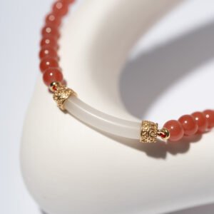 Natural Red Agate Choker 6MM