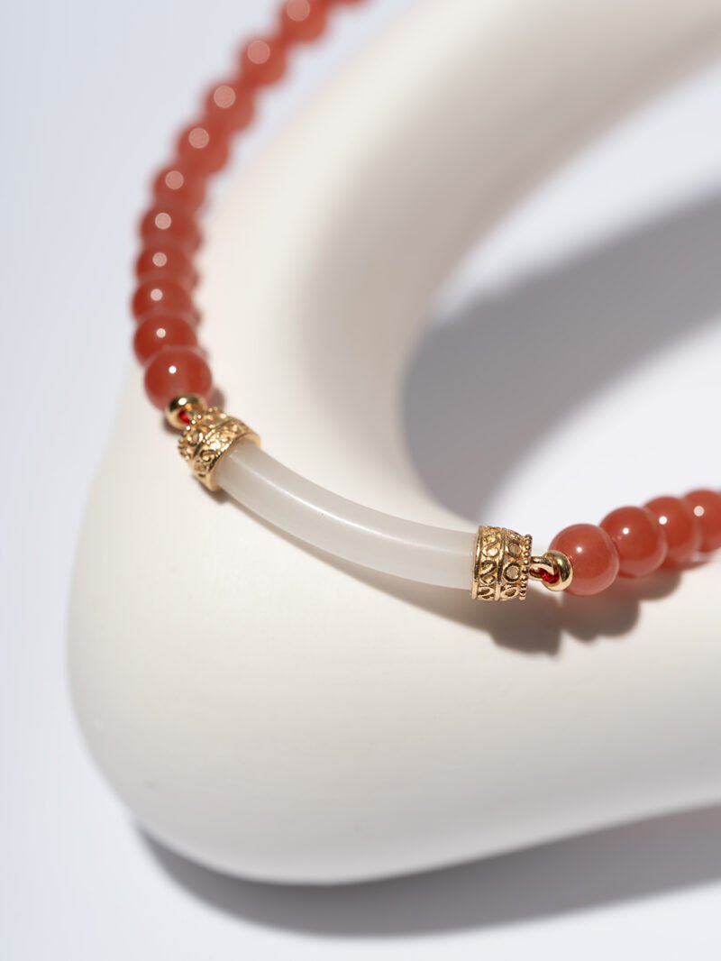 Natural Red Agate Choker 6MM