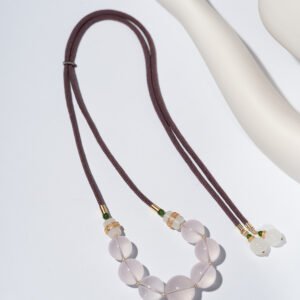 Natural Mozambican Rose Quartz Necklace