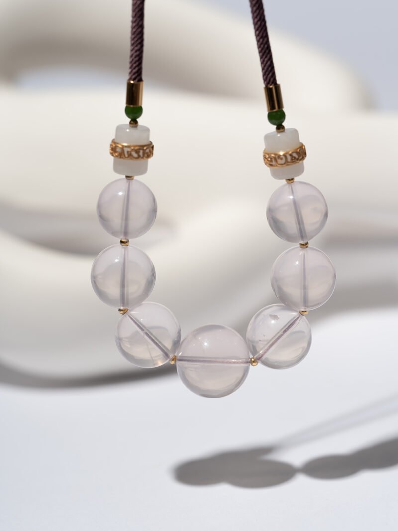 Natural Mozambican Rose Quartz Necklace