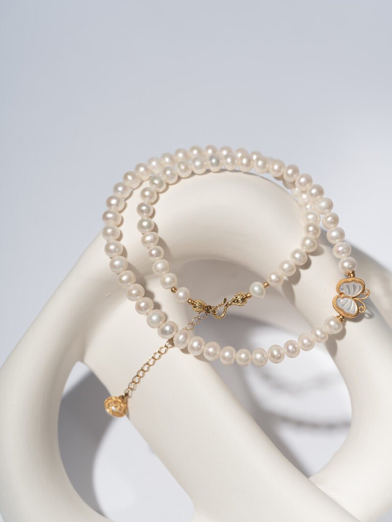 Natural Freshwater Pearl Choker 5MM