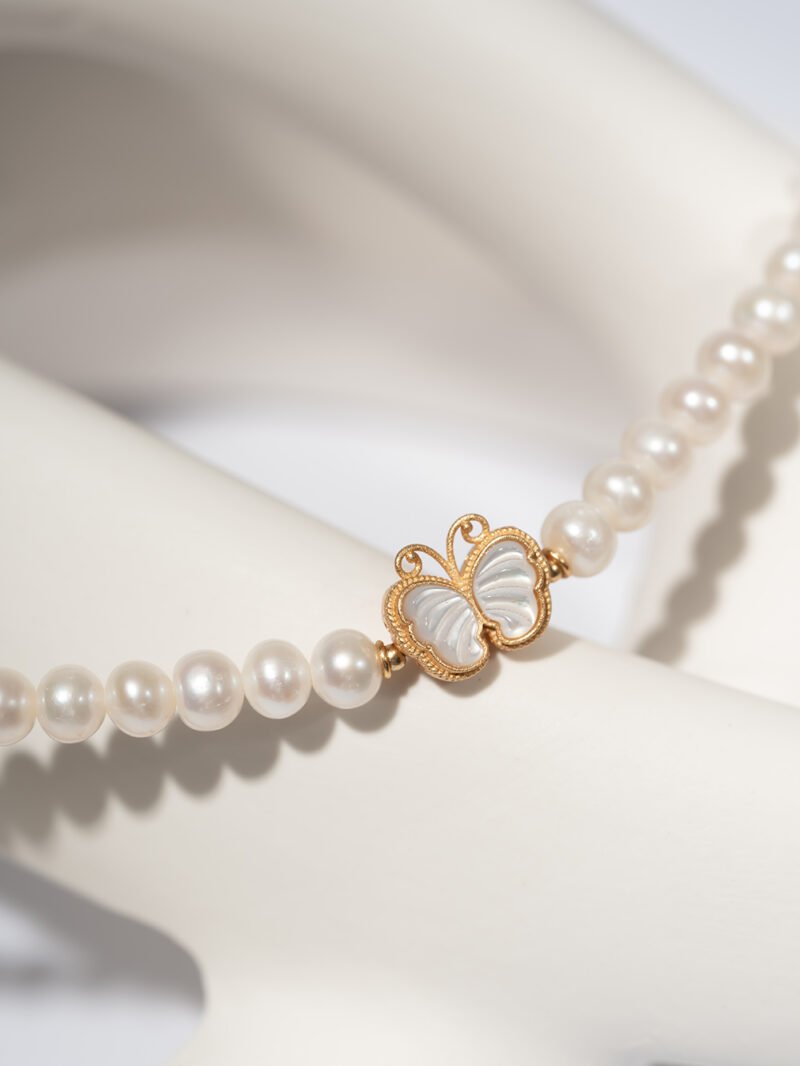 Natural Freshwater Pearl Choker 5MM