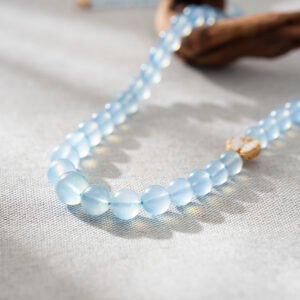 DSC06461 Natural Aquamarine Necklace 8-12MM