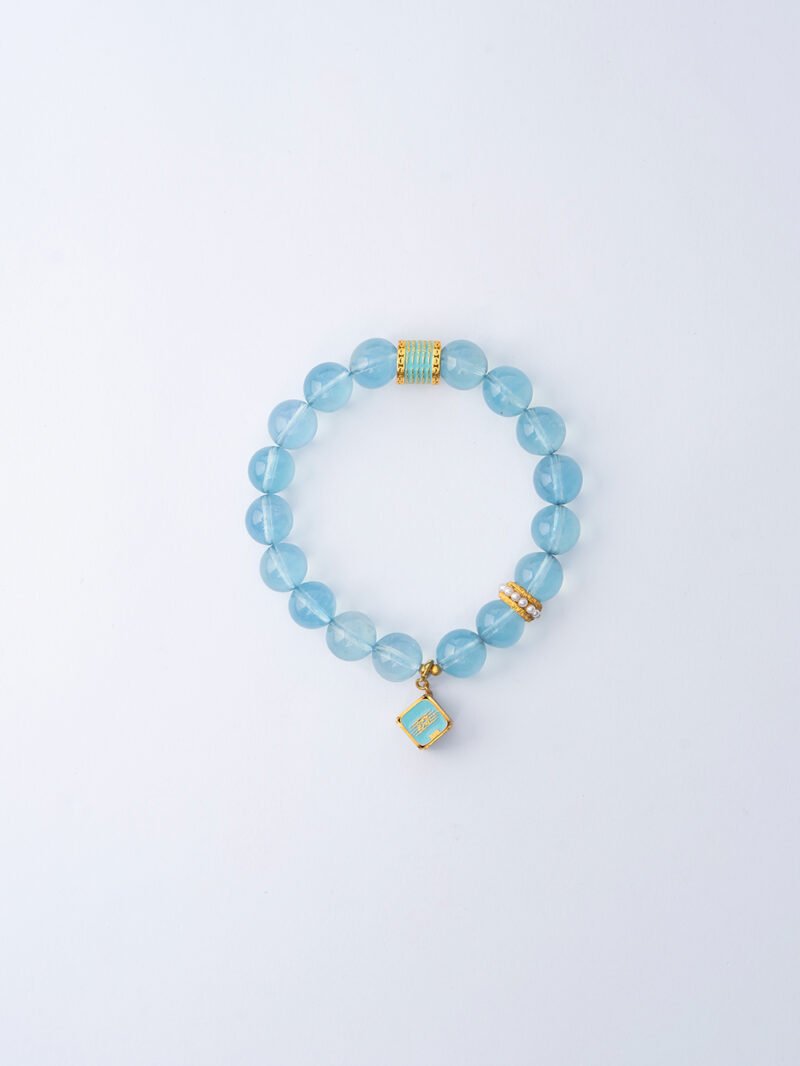 DSC06522 Natural Aquamarine Bracelet 11MM