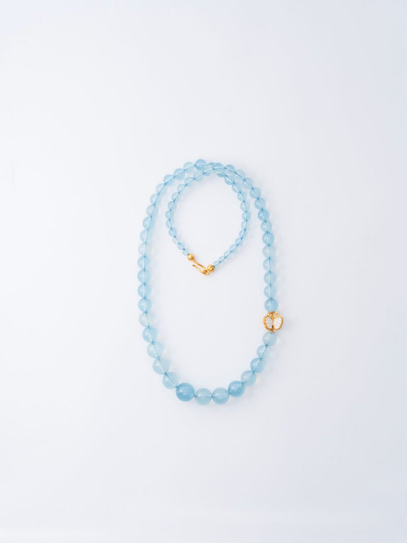 DSC06534 Natural Aquamarine Necklace 8-12MM