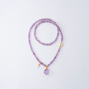 Natural Brazilian Amethyst Necklace / 3-Strand Bracelet 5MM