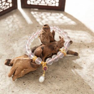 DSC09526 Natural Rose Quartz Bracelet 8MM