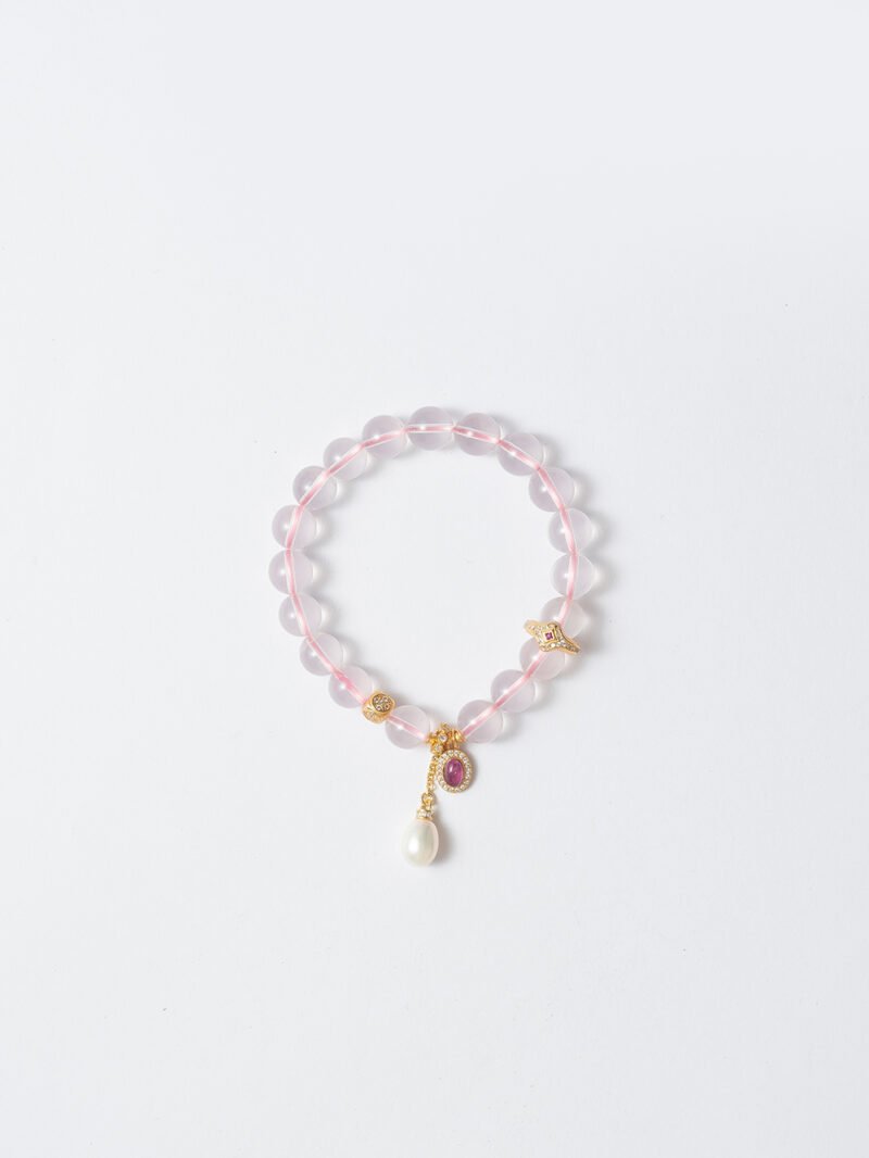 DSC09638 Natural Rose Quartz Bracelet 8MM