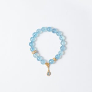 DSC09640 Natural Aquamarine Bracelet 9MM